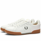 Fred Perry Men's B722 Leather Sneakers in Snow White/Field Grey