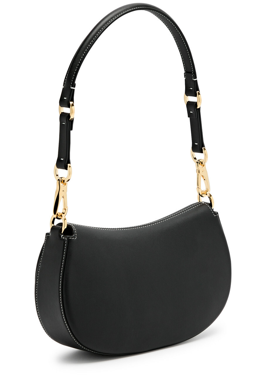 Valentino Garavani Ohval Medium Leather Shoulder bag - Black