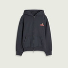Rhude Men's American Spirit Zip-Up Hoodie in Vintage Black/Red
