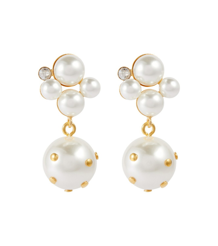 Photo: Erdem - Faux pearl drop earrings