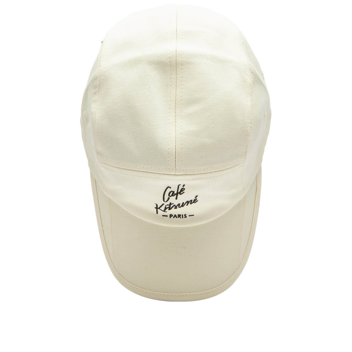 Maison Kitsuné Men's Cafe Kitsune 5P Cap in Latte