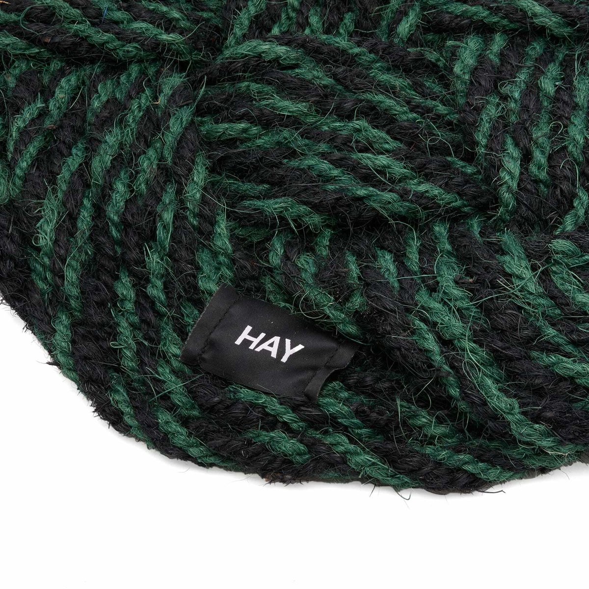 HAY Coco Door Mat - Swirl in Green/Black 