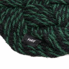 HAY Coco Door Mat - Swirl in Green/Black 