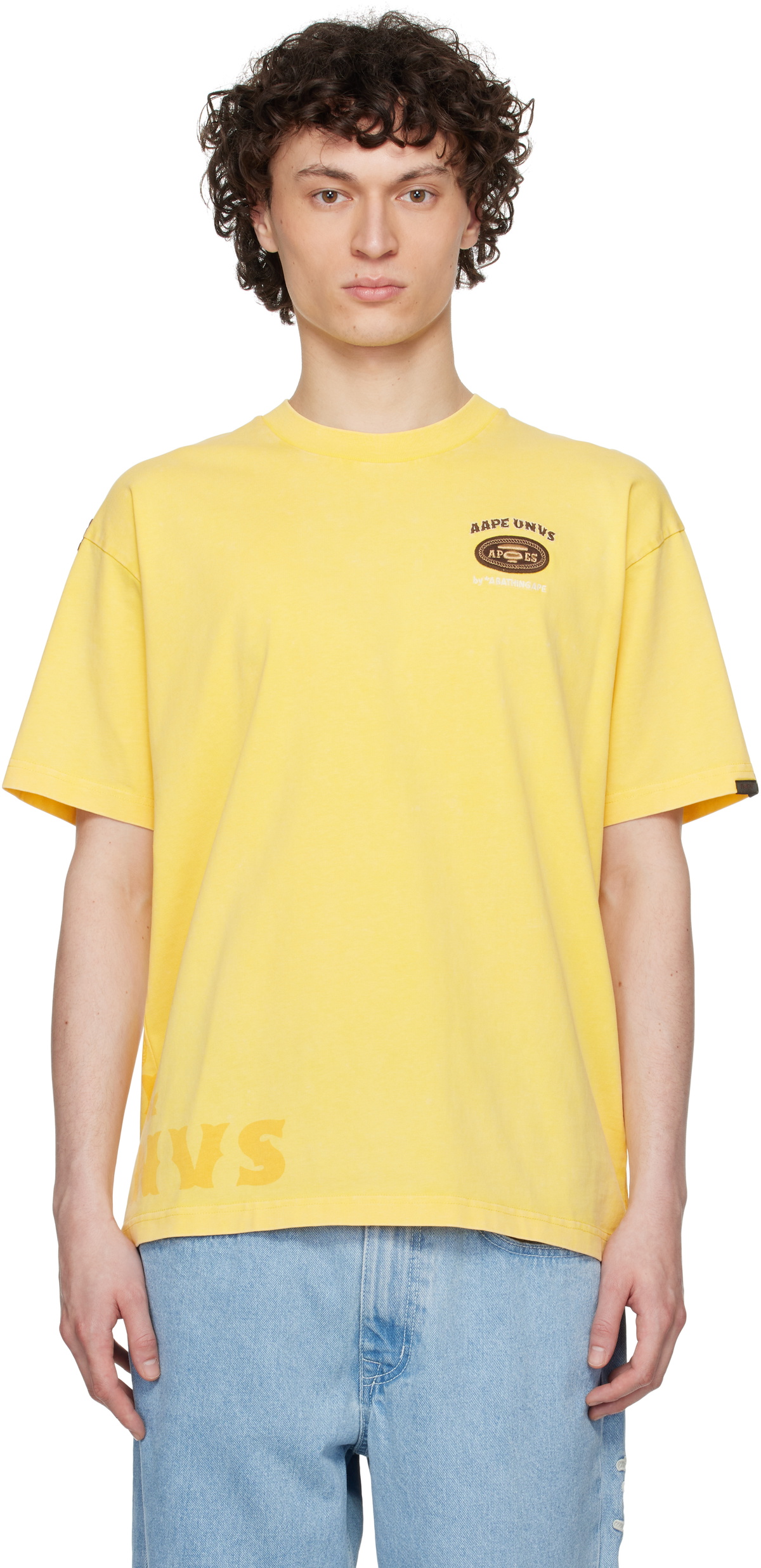AAPE by A Bathing Ape Yellow Fancy Main T-shirt AAPE by A Bathing Ape