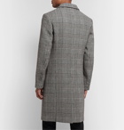Sandro - Prince of Wales Checked Wool-Blend Coat - Black