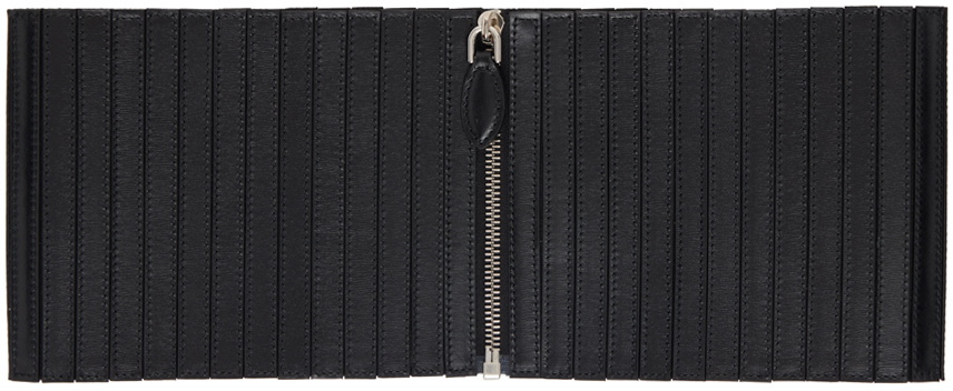 ALAÏA Black Corset Elastique Belt Calfskin