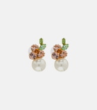 Jennifer Behr Vivi embellished floral earrings
