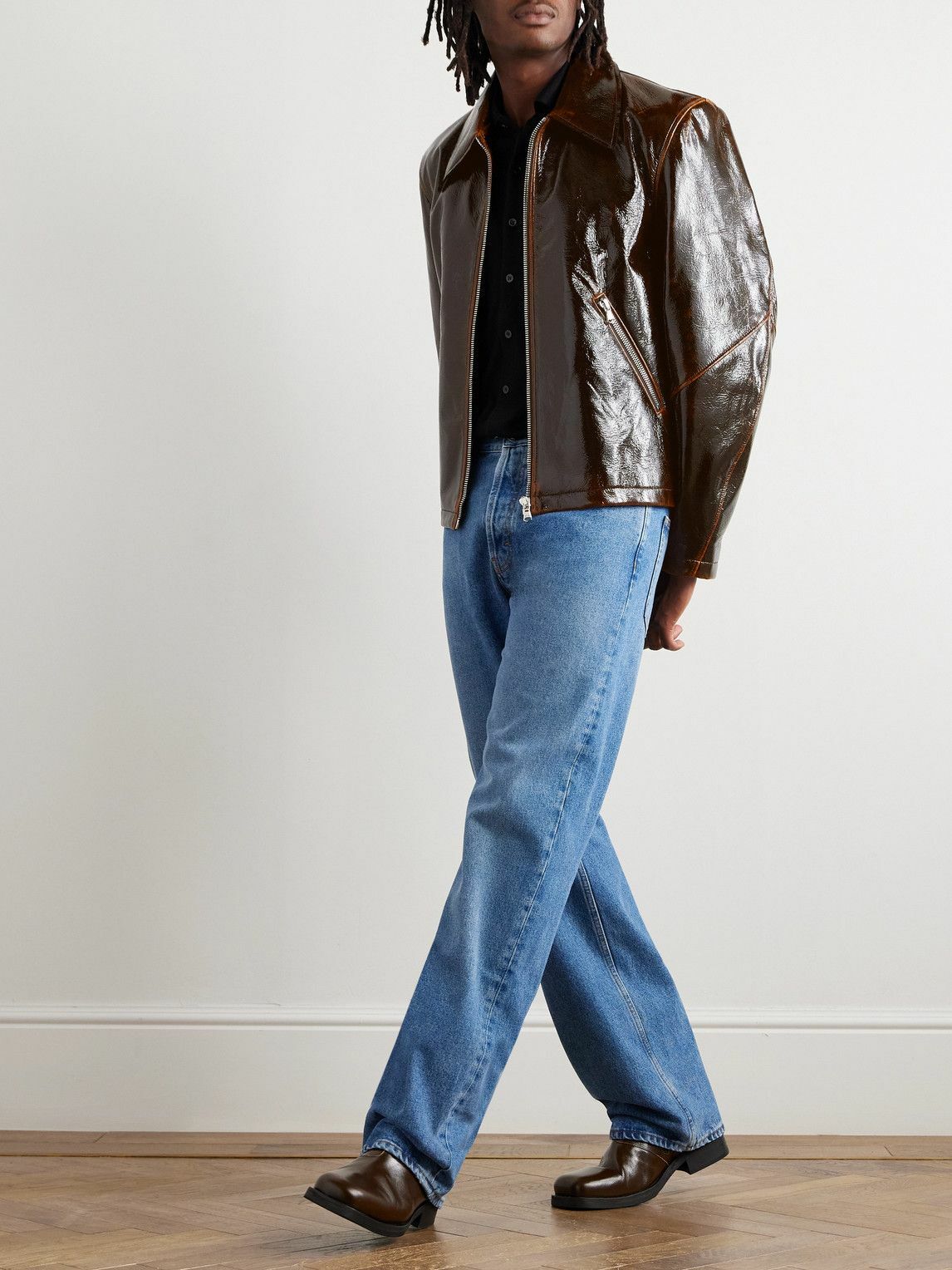 Séfr - Buck Coated Wool-Blend Jacket - Brown Séfr