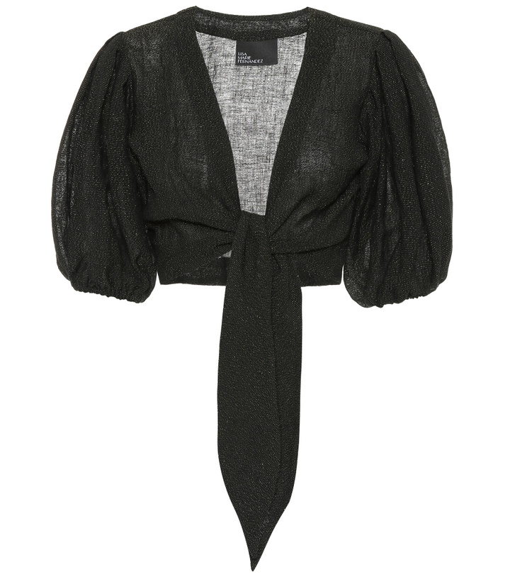 Photo: Lisa Marie Fernandez - Cropped linen-blend blouse