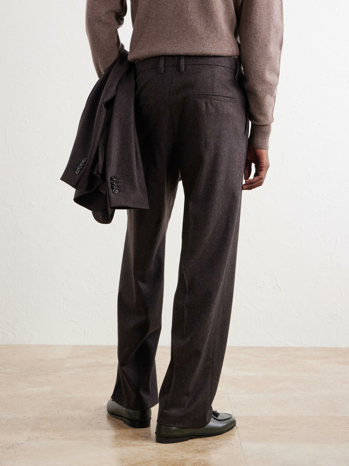 Boglioli - Straight-Leg Pleated Virgin Wool Suit Trousers - Brown