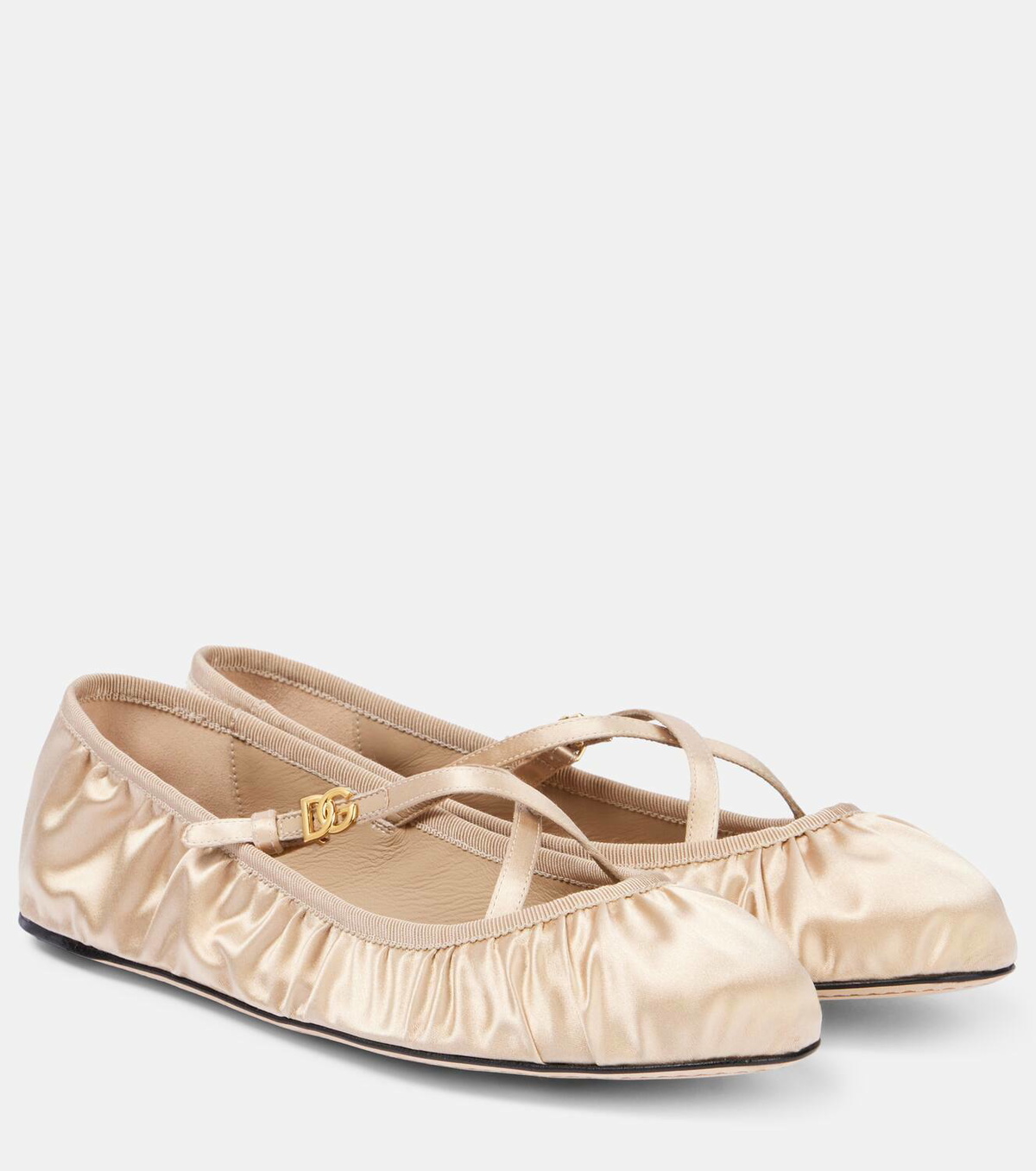 フラットシューズ Dolce & Gabbana 'Vally' Ballet Flats Dolce&Gabbana Vally satin ballet flats Dolce & Gabbana