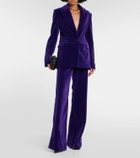 Costarellos Cotton velvet blazer