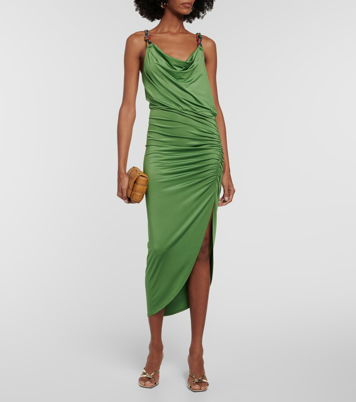 Colleen Ruched Midi Dress