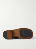 Alexander McQueen - Debossed Leather Shoes - Black