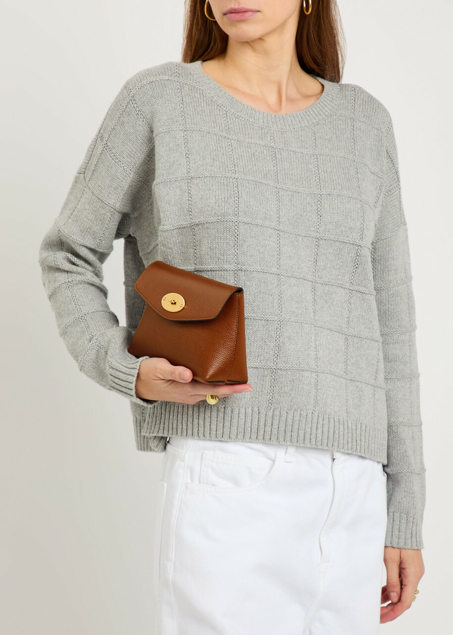 Mulberry Darley Grained Leather Pouch - Tan - One Size