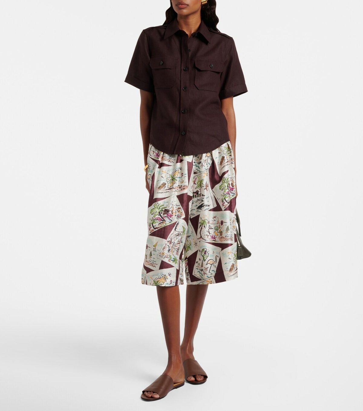 Loro Piana Emon silk Bermuda shorts