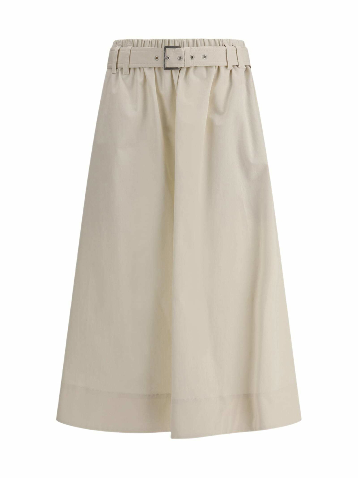 Brunello Cucinelli Red And White Midi Skirt Brunello Cucinelli