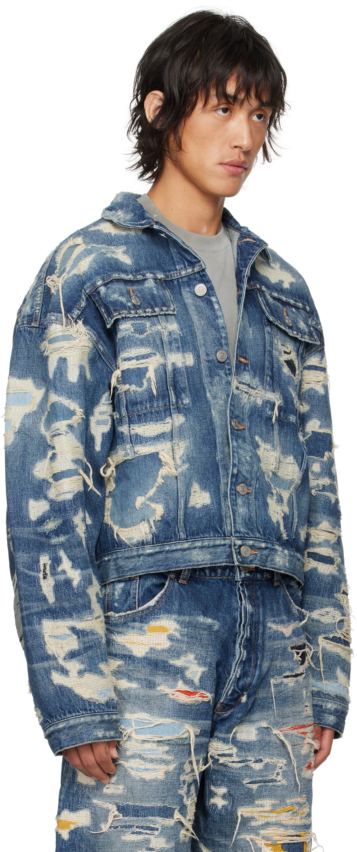 B1ARCHIVE Indigo Trucker Denim Jacket