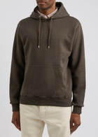 Colorful Standard Hooded Cotton Sweatshirt Brown