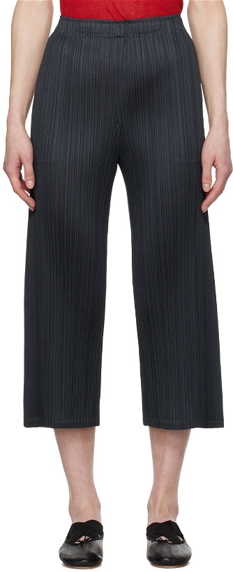Photo: PLEATS PLEASE ISSEY MIYAKE Gray Monthly Colors March Trousers