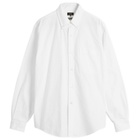 BEAMS Men's Heavy Oxford Button Down Shirt in White