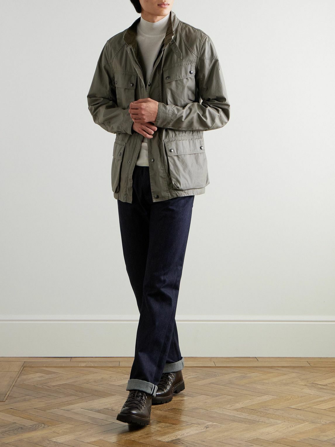 Belstaff - Fieldmaster Waxed Cotton-Blend Jacket - Gray