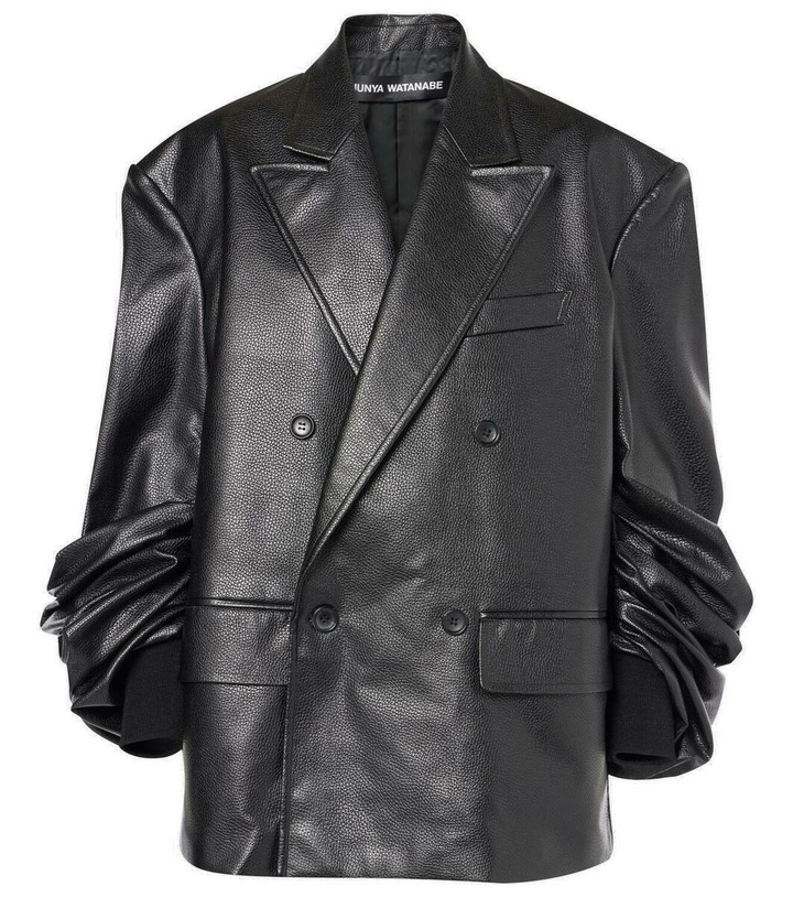 Photo: Junya Watanabe Faux leather blazer