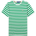 Polo Ralph Lauren Men's Stripe T-Shirt in Preppy Green/White