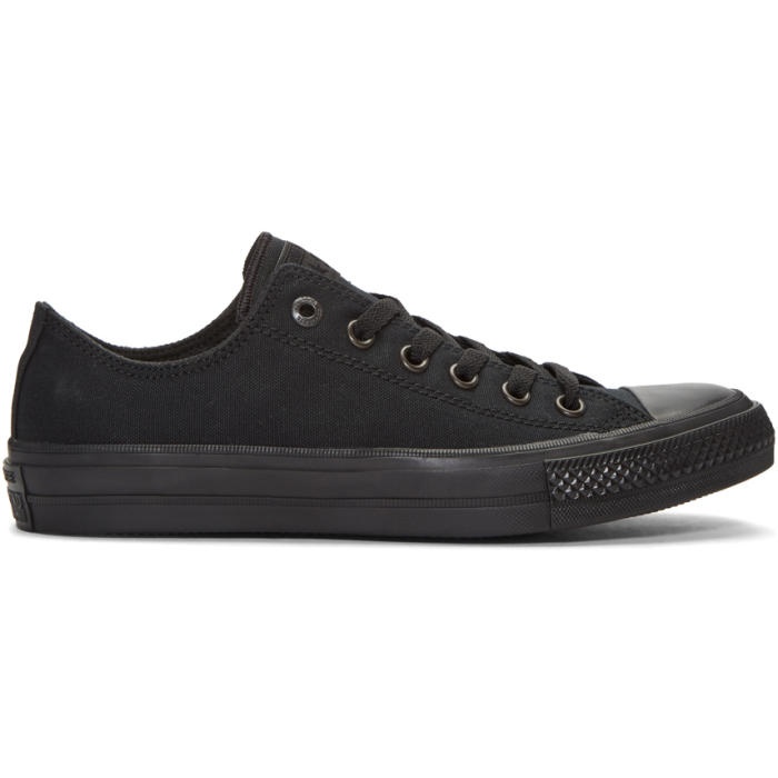Photo: Converse Black Chuck Taylor All Star II Ox Sneakers