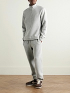 James Perse - Cozy Cotton-Blend Jersey Half-Zip Sweatshirt - Gray