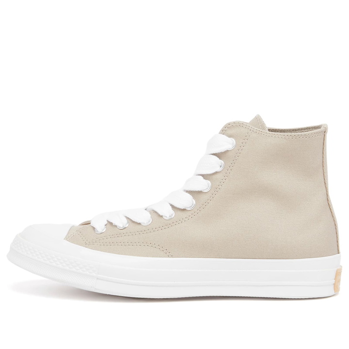 Photo: Converse Men's Chuck Taylor 1970s Hi Sneaker in Papyrus/Coastal Dune/White