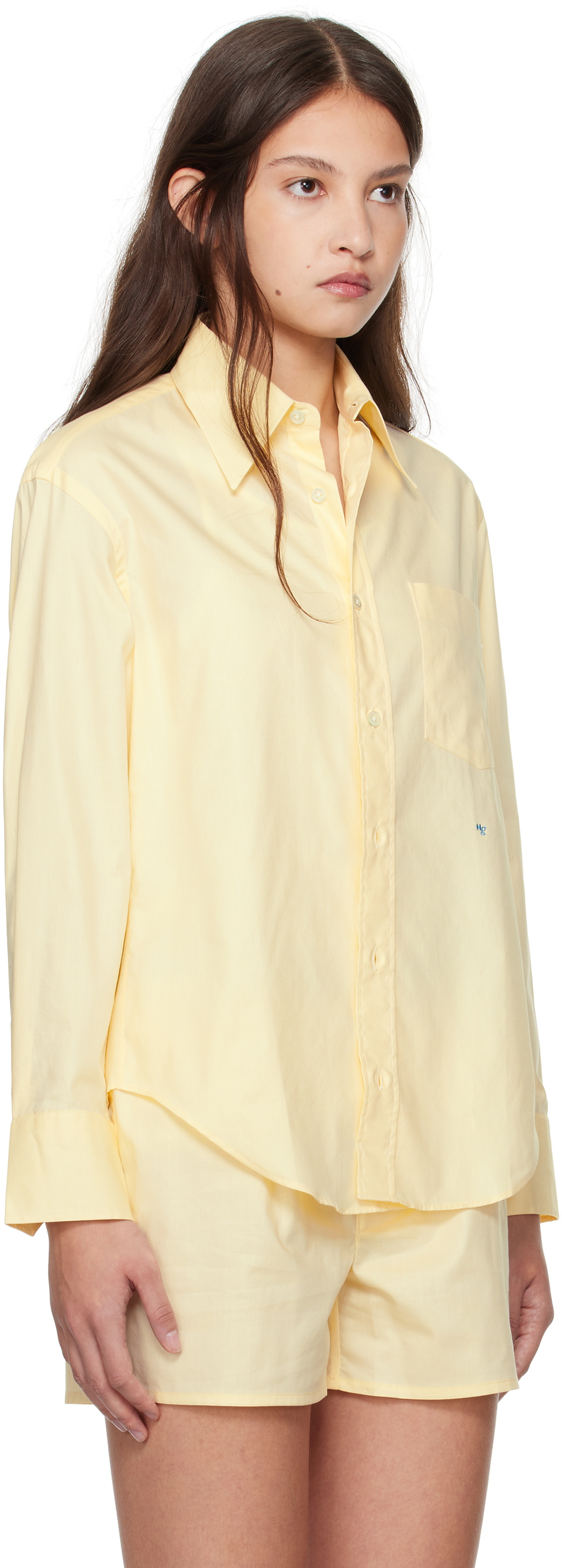 HommeGirls Yellow 70's Pocket Shirt