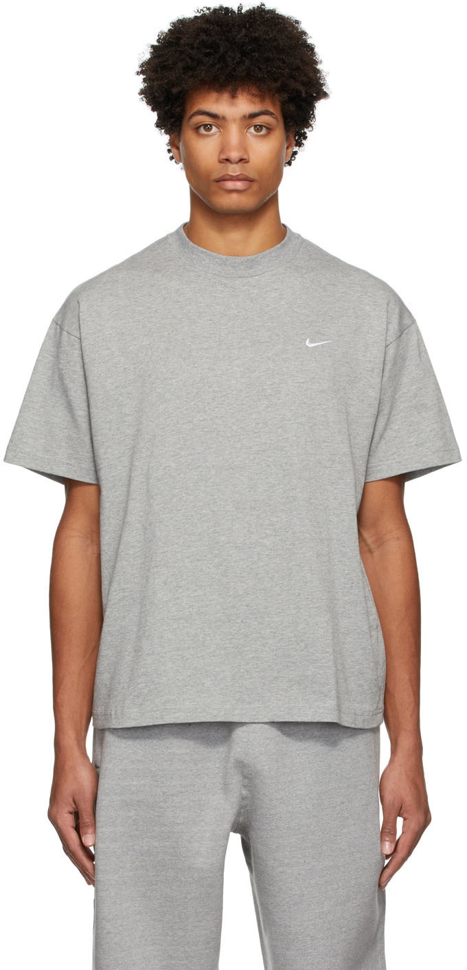 Nike Grey Solo Swoosh T-Shirt Nike