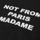 Drôle de Monsieur Men's Slogan Crew Sweat in Black