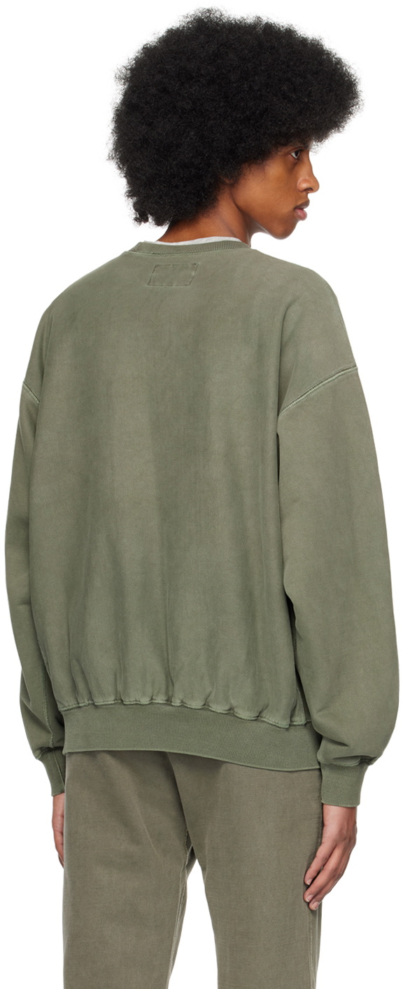 Awake NY Green Embroidered Sweatshirt