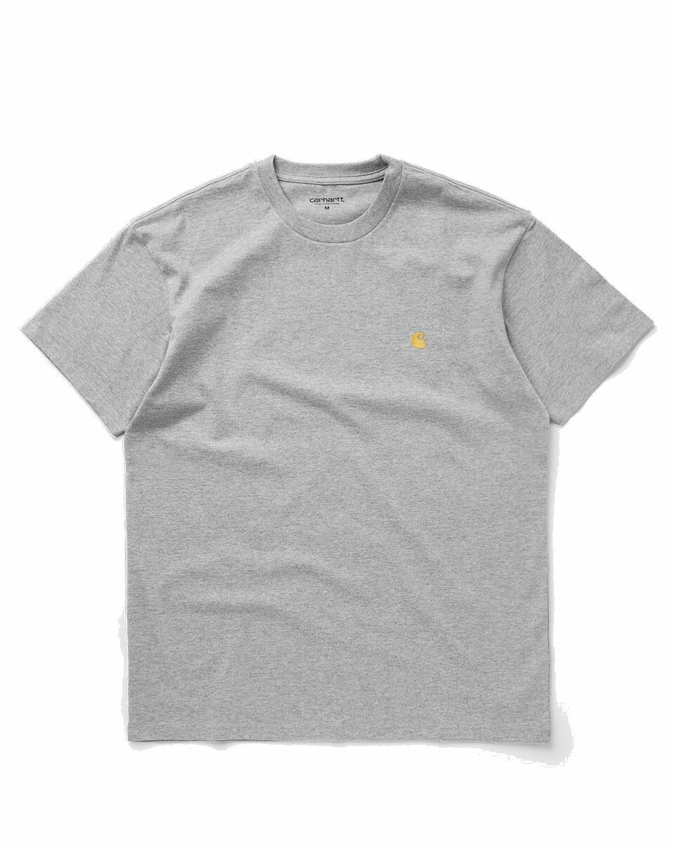 Photo: Carhartt Wip S/S Chase T Shirt Grey - Mens - Shortsleeves