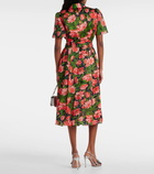 Carolina Herrera Floral silk shirt dress