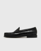 G H Bass WEEJUN HERITAGE Larson Maharishi Emb Black Mens Casual Shoe