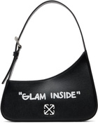 Off-White Black Jitney Shoulder Quote Bag