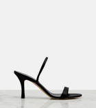 The Row Ella satin slingback sandals