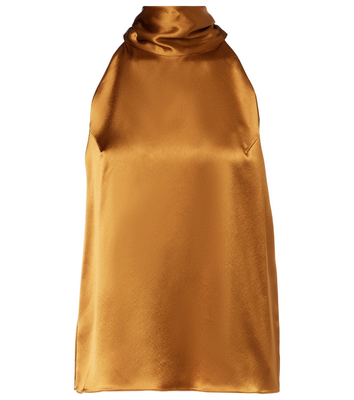 Photo: Galvan Sienna halterneck satin top