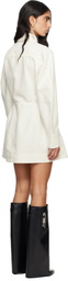 Givenchy White Cocoon Denim Minidress