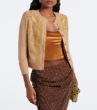 Jacques Wei Beaded wool and alpaca-blend cardigan