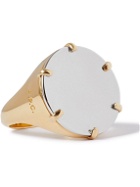 A.P.C. - Eloi Gold and Silver-Tone Signet Ring - Gold