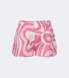 Pucci Marmo silk twill shorts