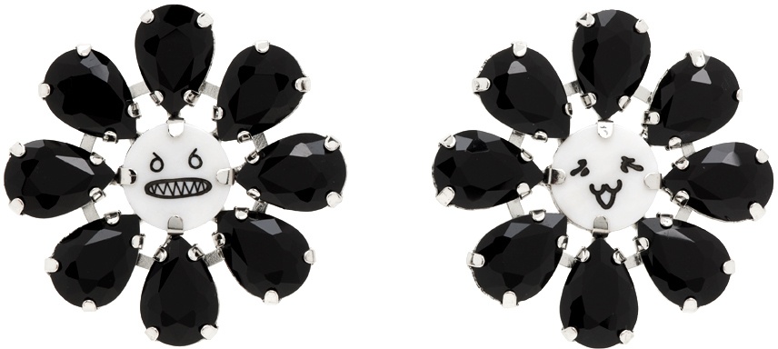 Photo: Charles Jeffrey Loverboy Silver & Black Crazy Daizy Earrings