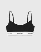 Sporty & Rich Serif Logo Bralette Black - Womens - (Sports ) Bras