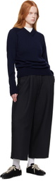 Studio Nicholson Navy Inverness Sweater