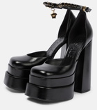 Versace - Medusa Aevitas leather platform pumps
