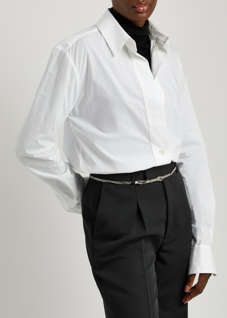 Toteme Rhodium-plated Chain Belt Silver